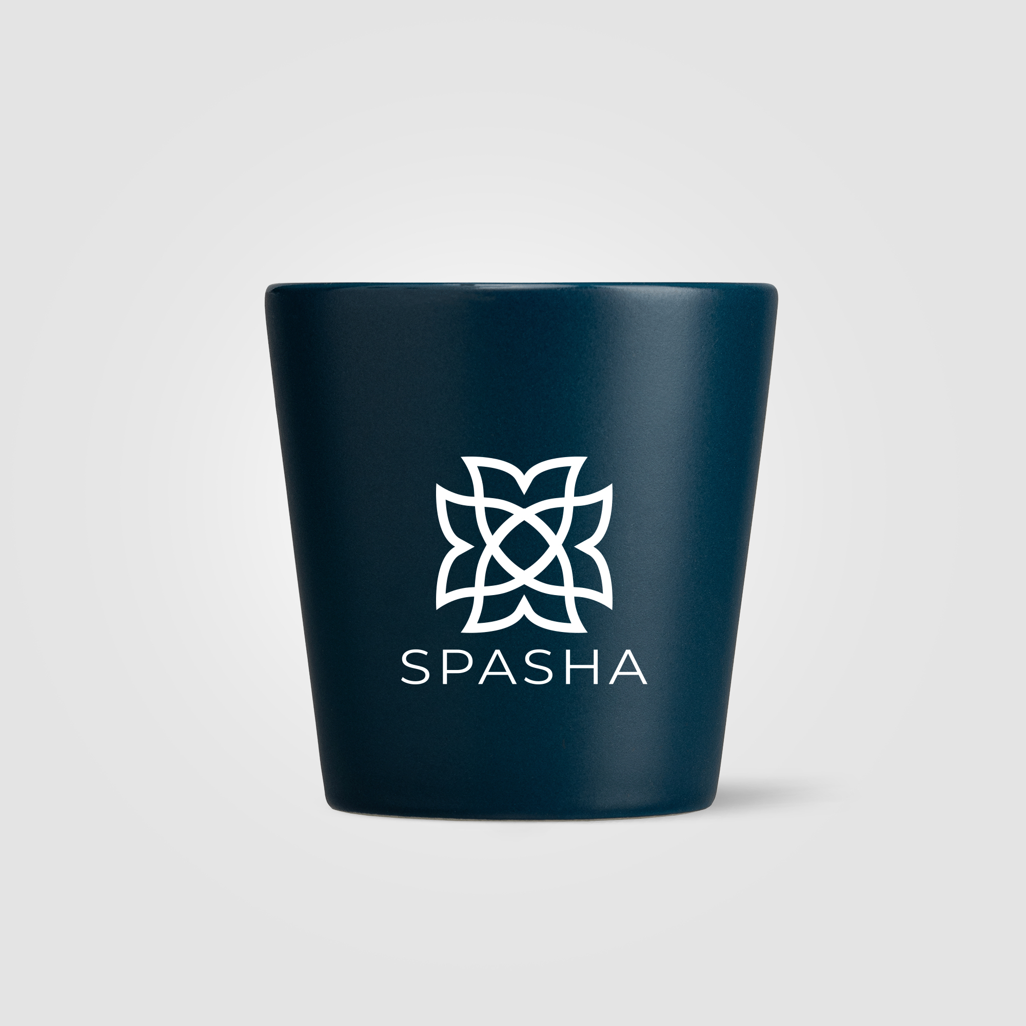 Tasse céramique mate personnalisable 18cl - Trieste Bleu marine